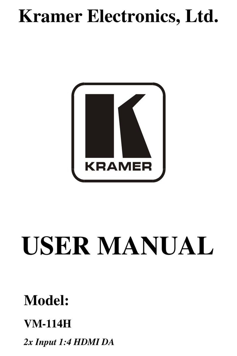 Kramer VM-114H user manual