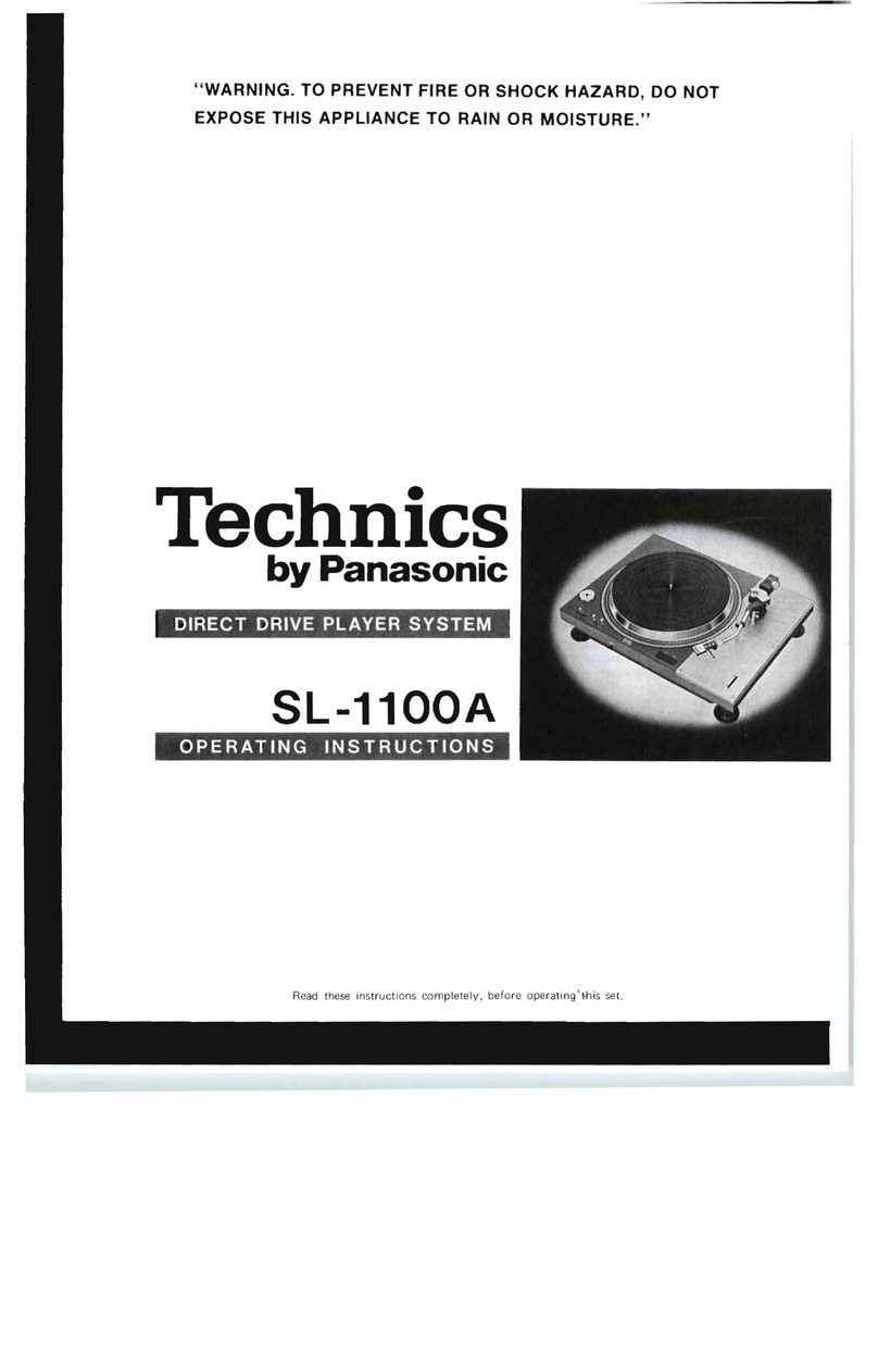 Technics SL-1100A User manual Technics SL-1100A User manual
