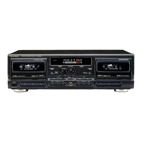 Technics RS-TR575 User manual Technics RS-TR575 User manual