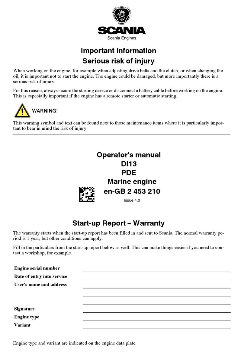 Scania DI13 series User manual