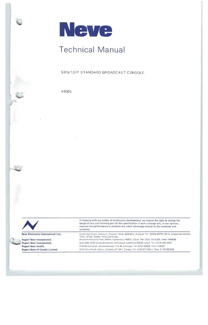 Neve 5315/12/P User manual