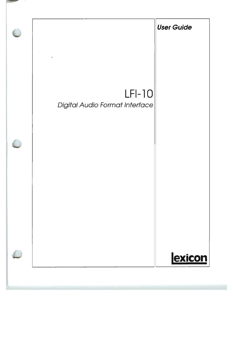 Lexicon LFI-10 user guide