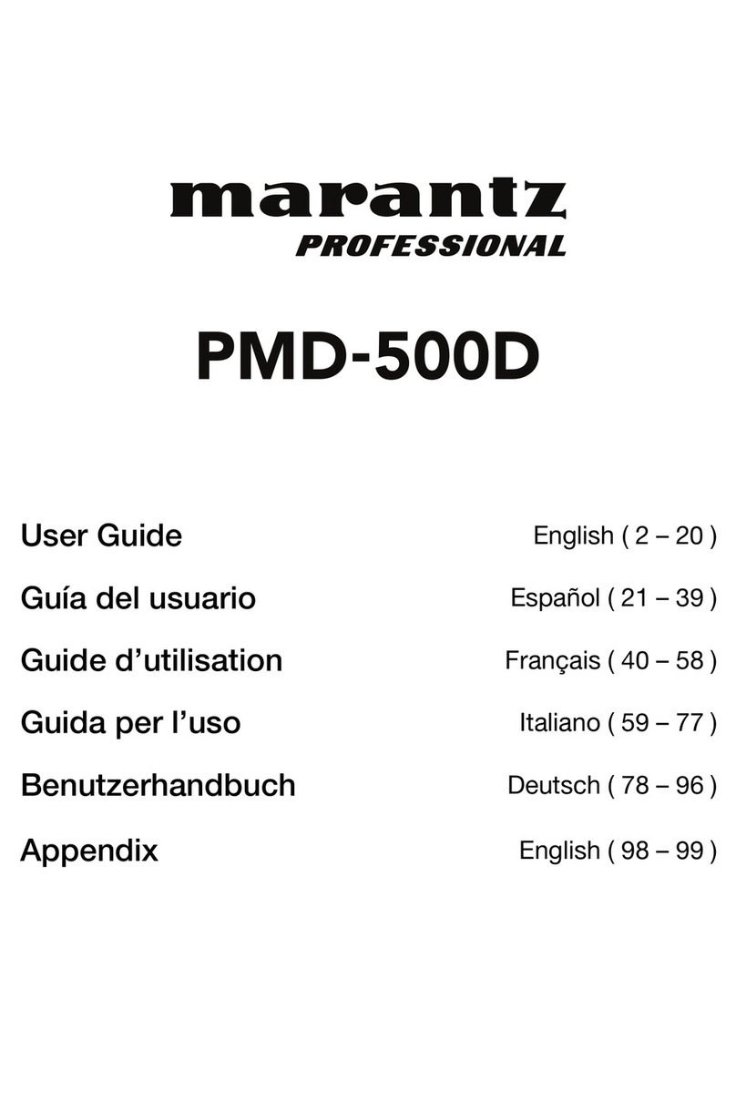 Marantz PMD-500D user guide