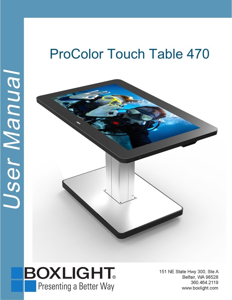 ProColor Touch Table 470 user manual