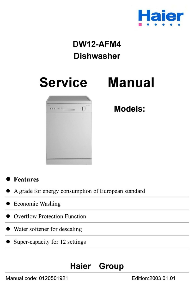 Haier DW12-AFM4 Service manual