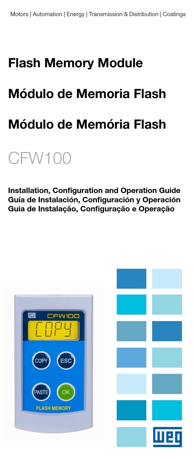 WEG CFW100 series Operating instructions