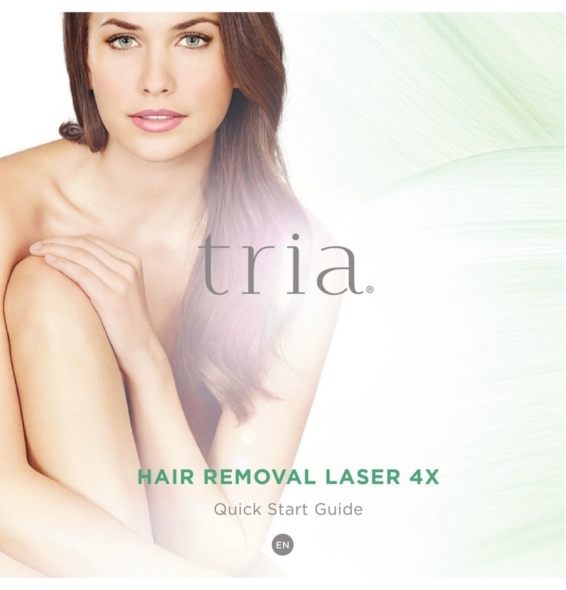 Tria HAIR REMOVAL LASER 4X quick start guide