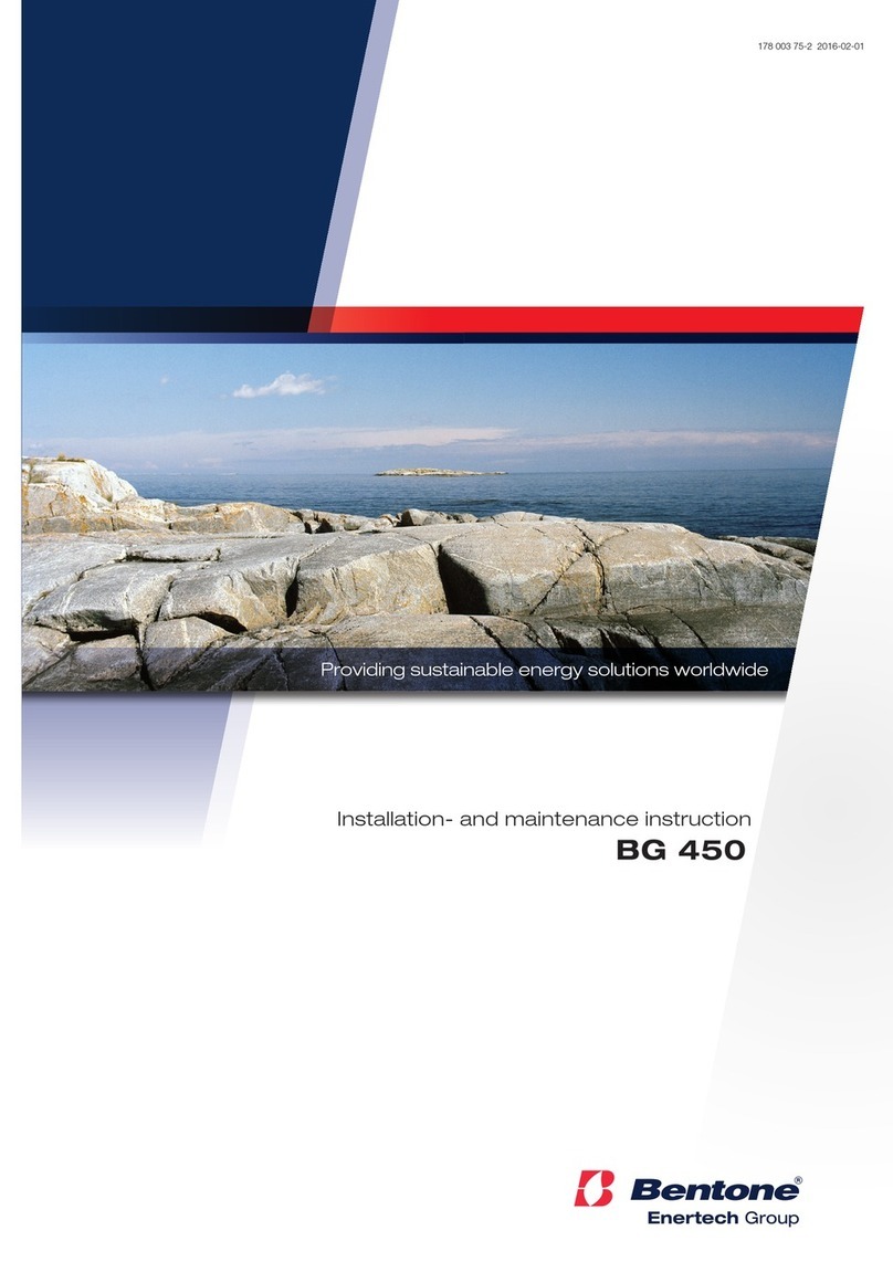 Bentone BG 450 Installation and maintenance instructions