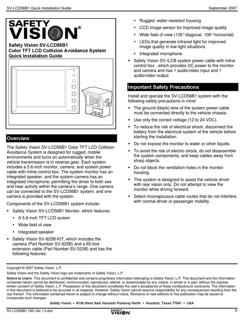 Safety Vision SV-LCD56B1 User manual