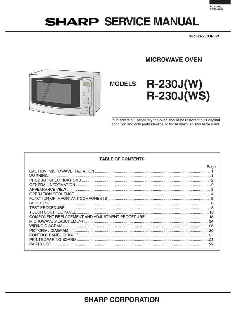 Sharp Carousel R-230J User manual