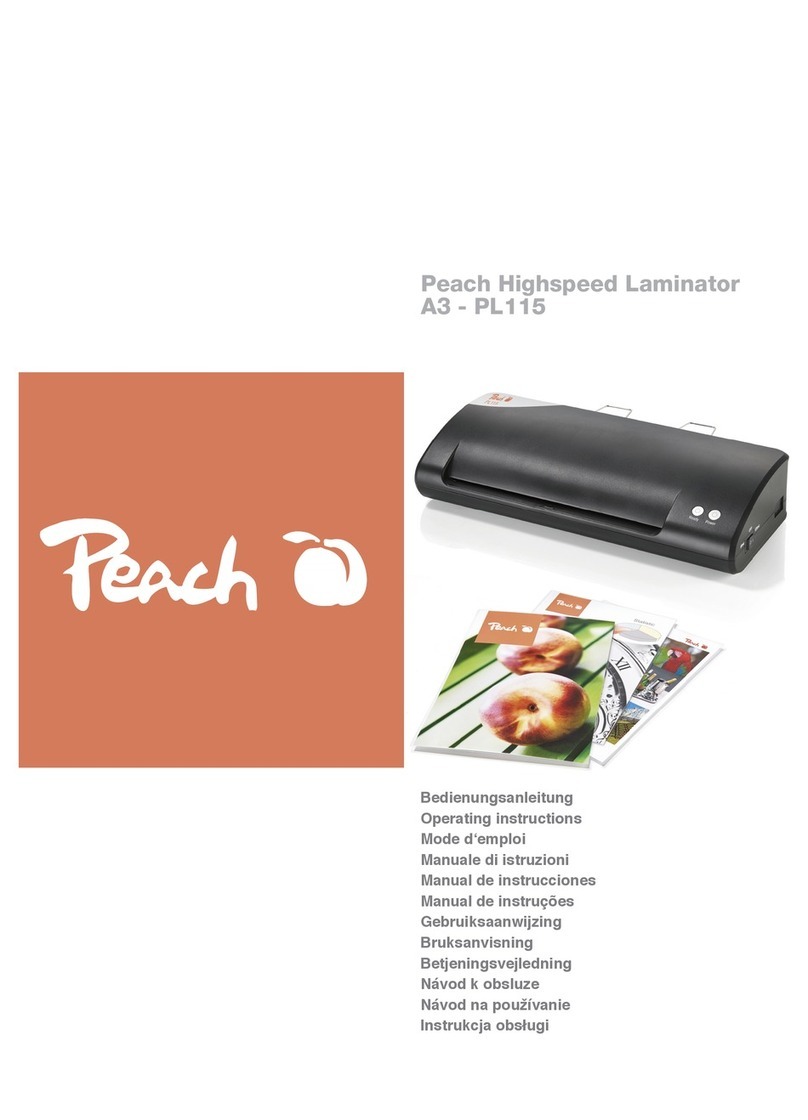 Peach A3 - PL115 operating instructions