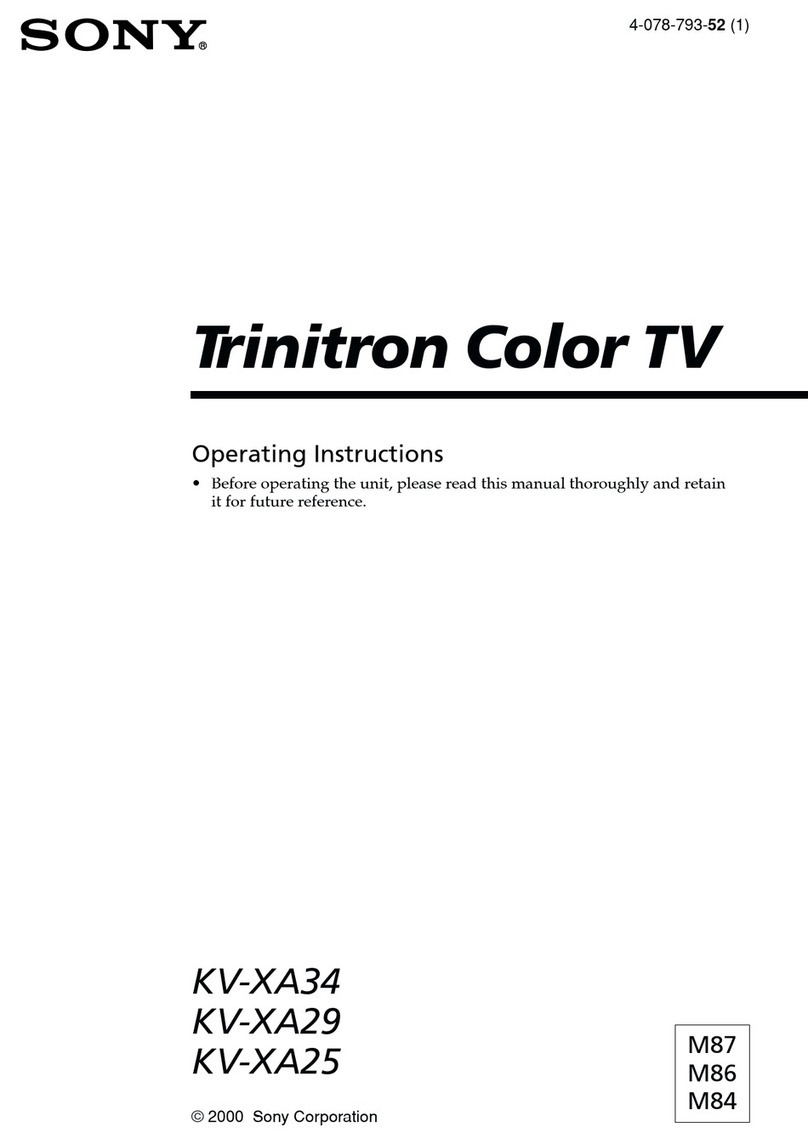 Sony Trinitron KV-XA34 User manual