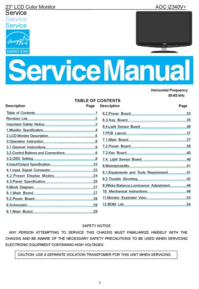 AOC i2340V+ Service manual