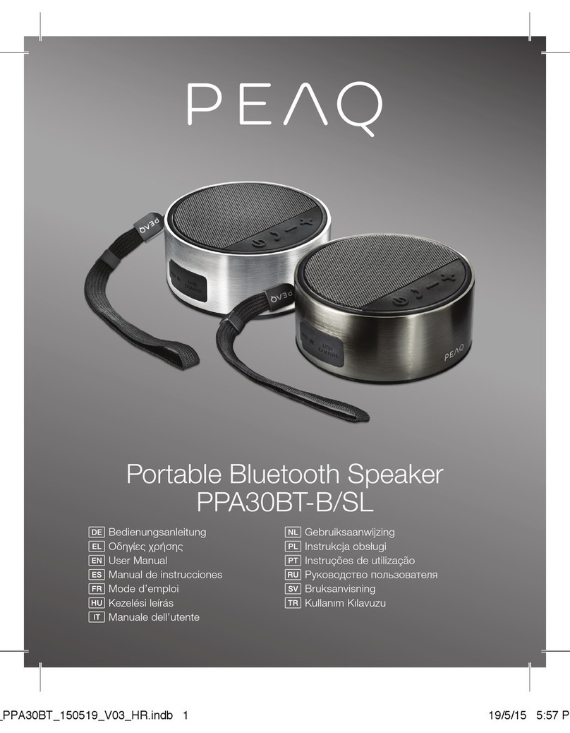 Peaq PPA30BT-B/SL user manual