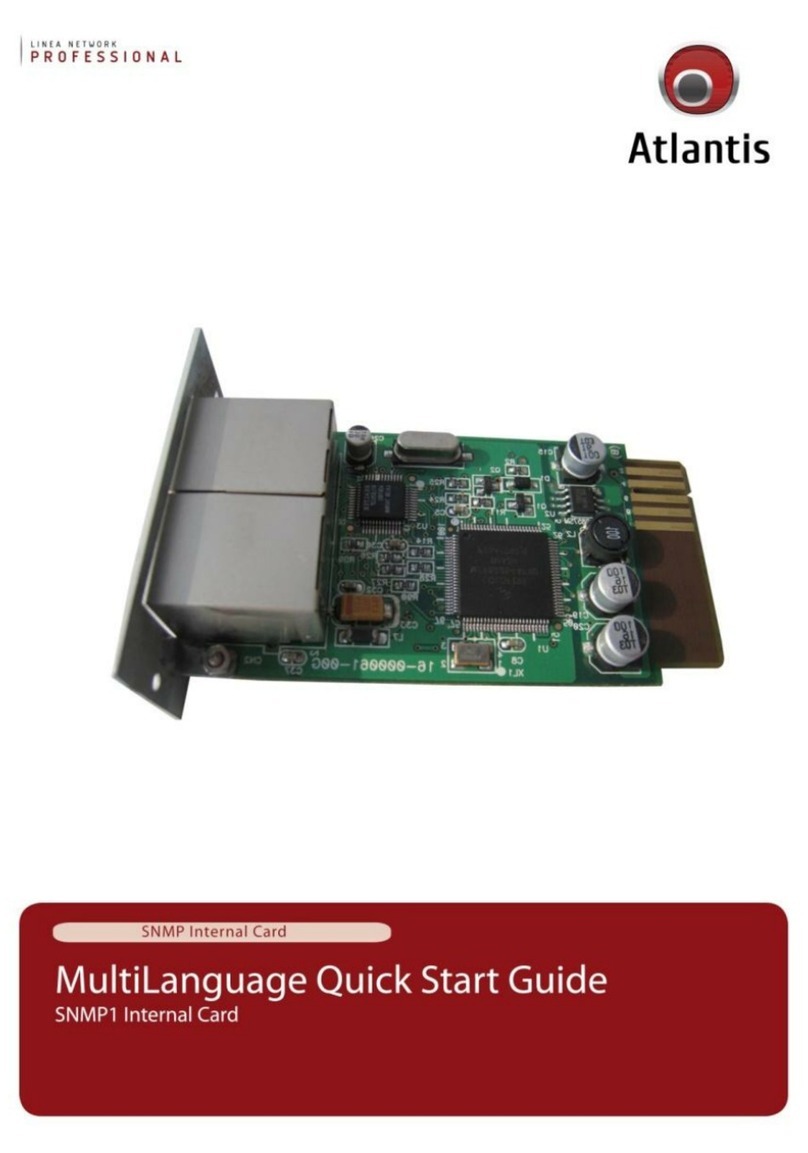 Atlantis SNMP1 quick start guide