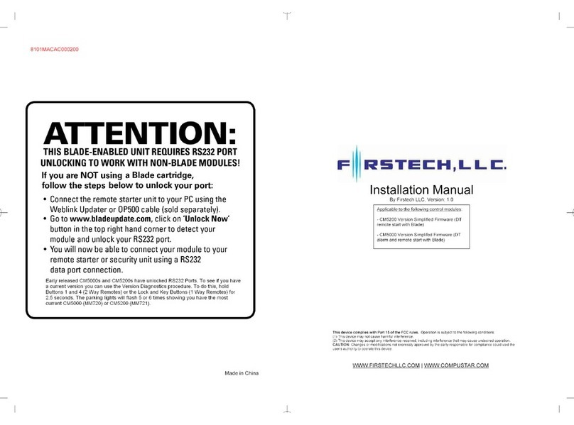 Firstech CM5200 User manual