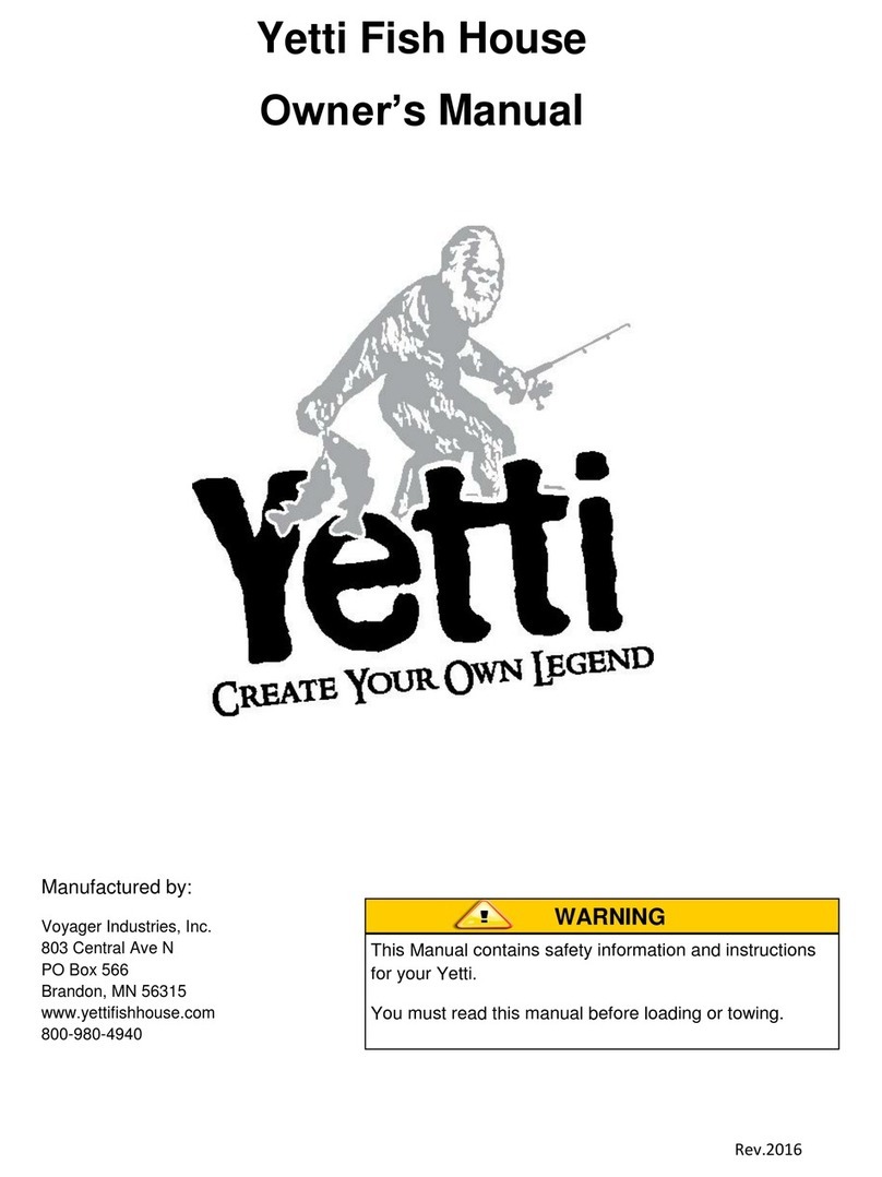Yetti fish house owner's manual