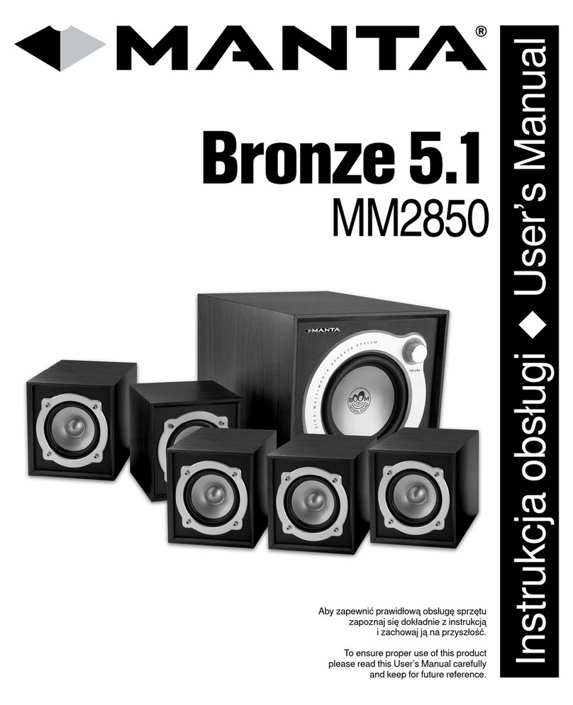 Manta Bronze 5.1 MM2850 User manual