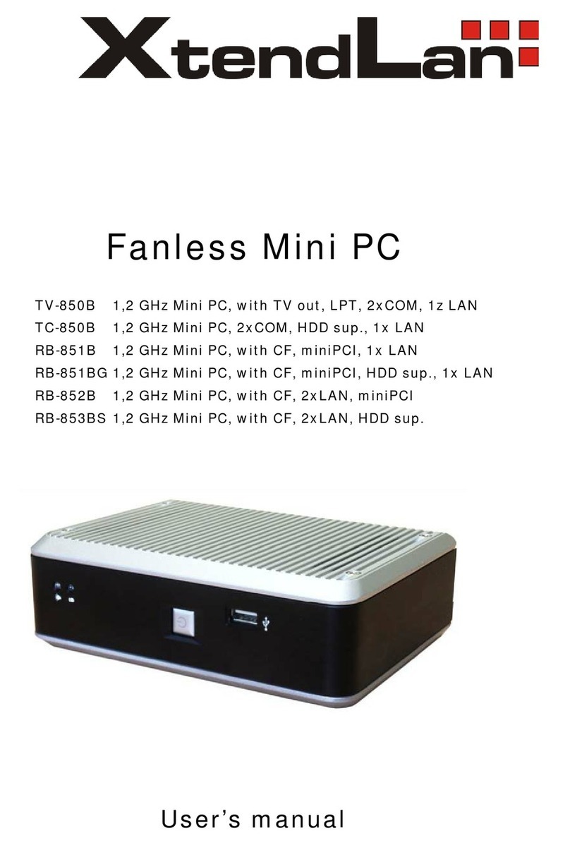 XtendLan TV-850B user manual