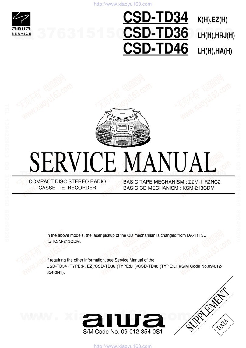 Aiwa csd-td34 k(h) Service manual