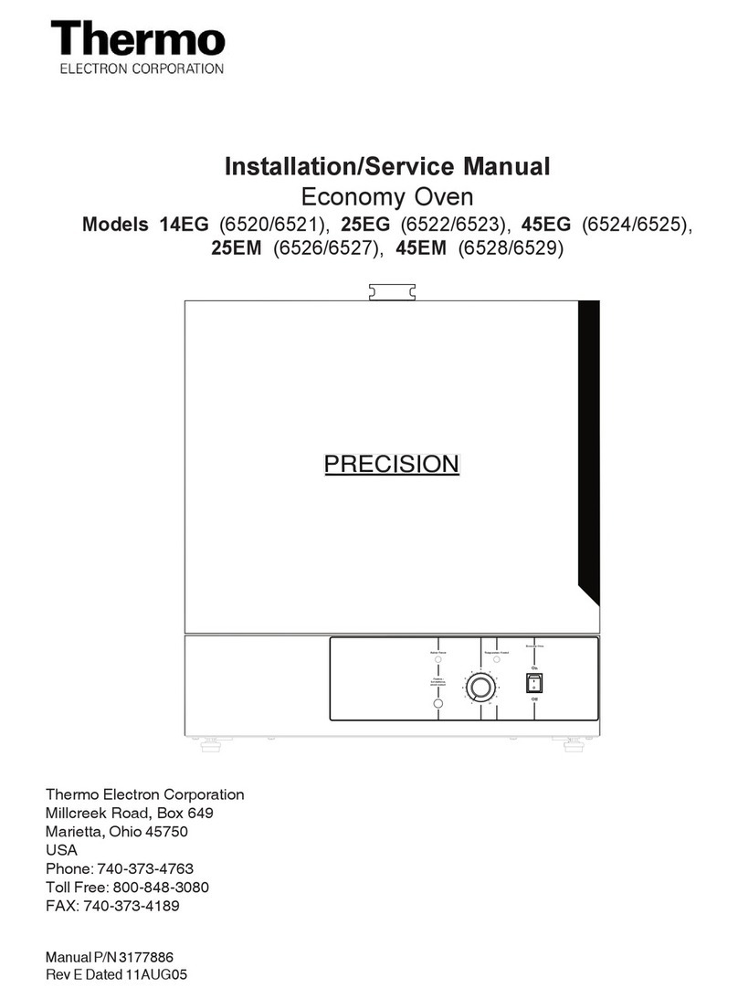 Thermo 14EG Installation & service manual Thermo 14EG Installation & service manual