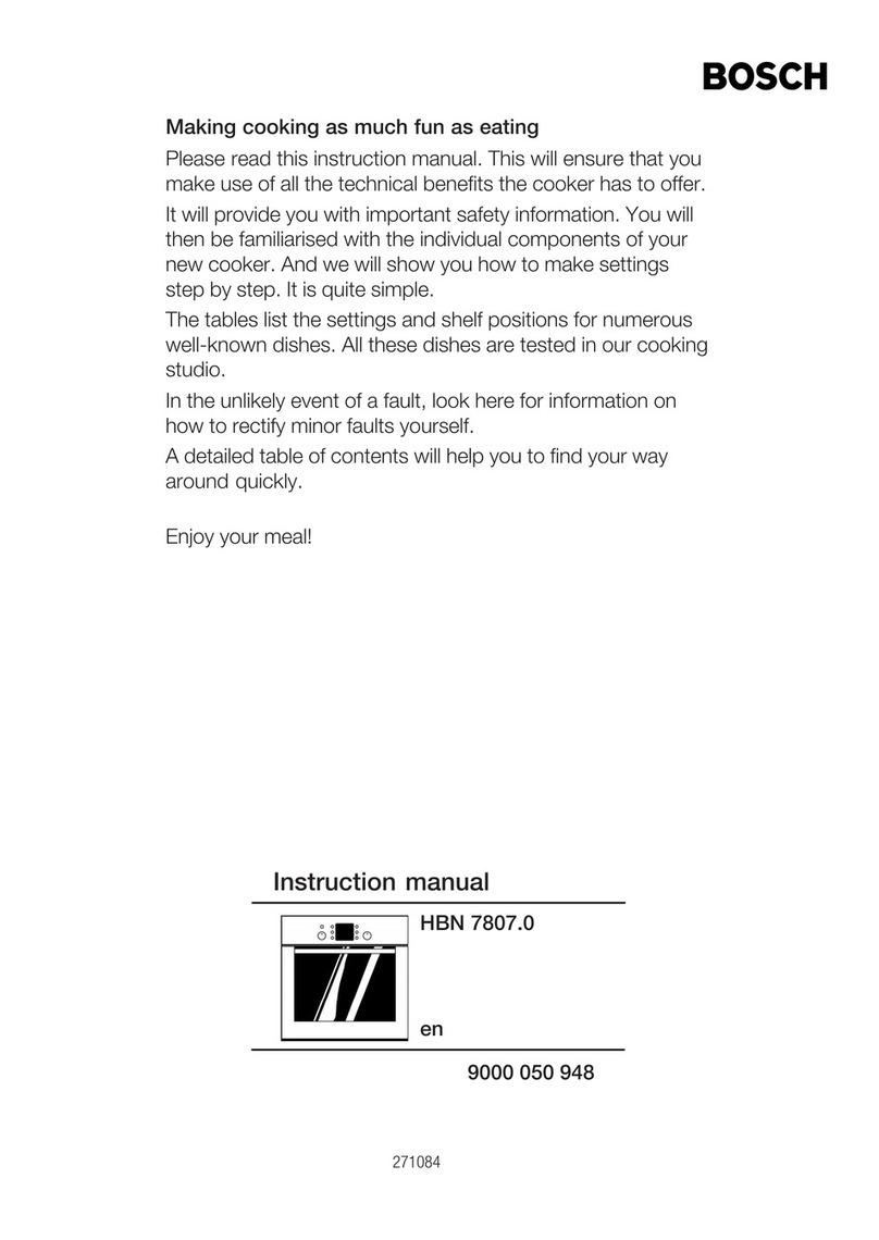 Bosch HBN 7807.0 instruction manual