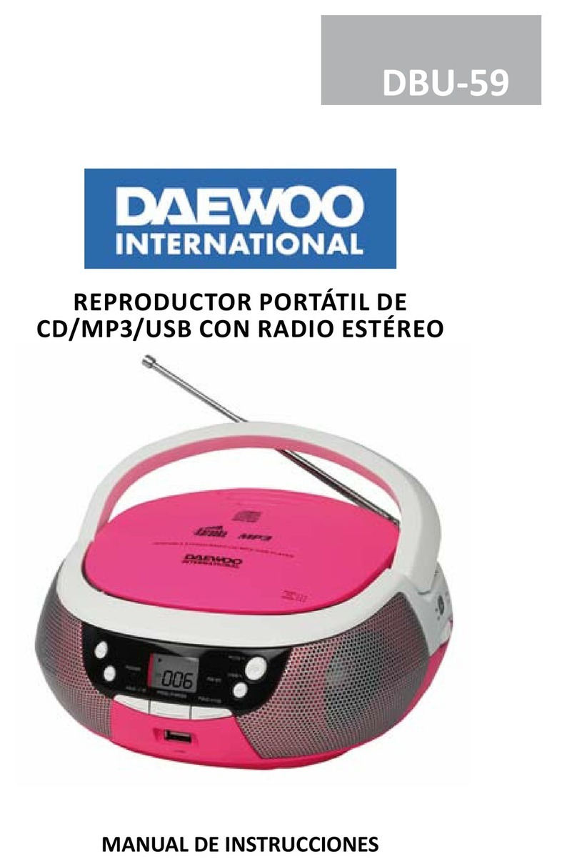 Daewoo DBU-59 user manual