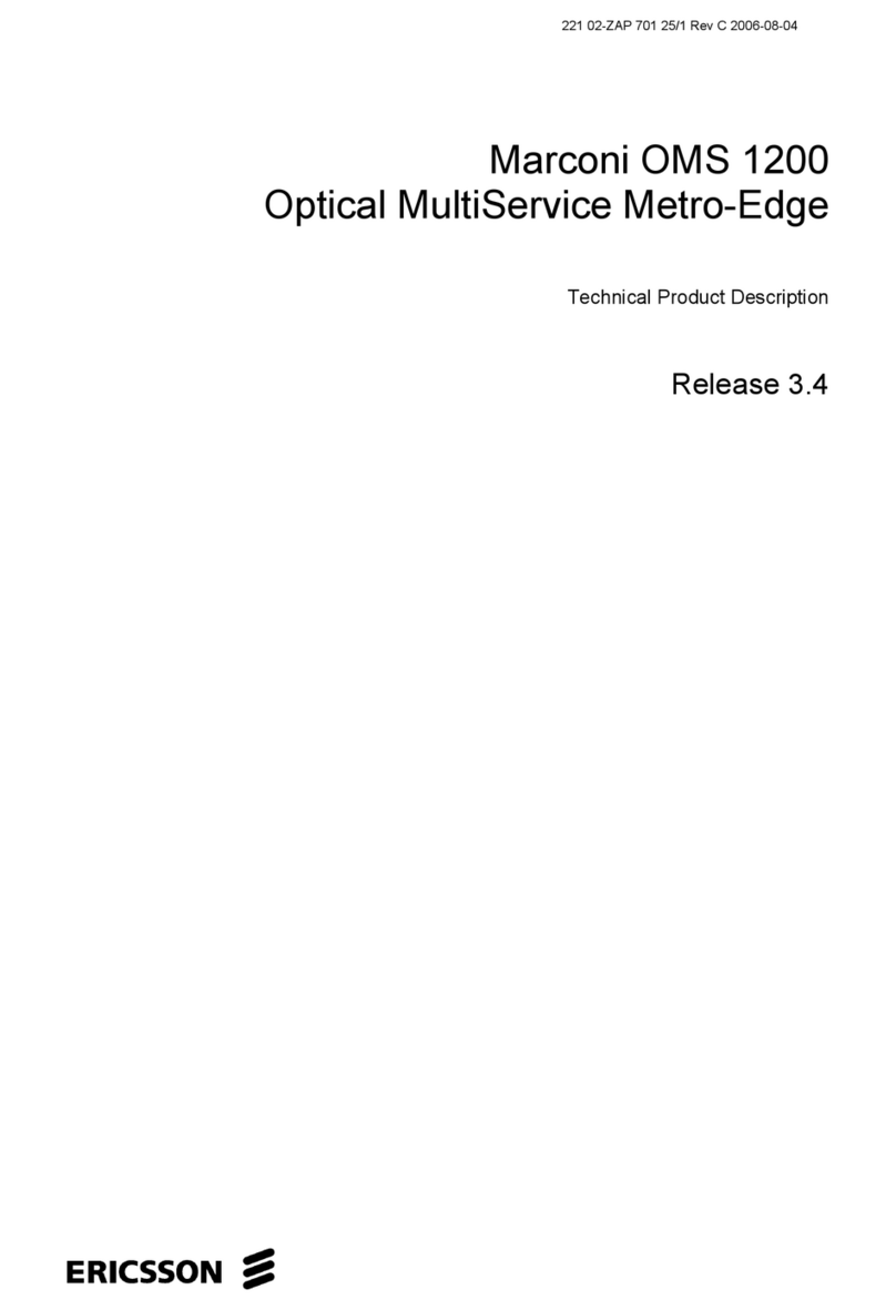 Ericsson Marconi OMS 1200 Technical specifications