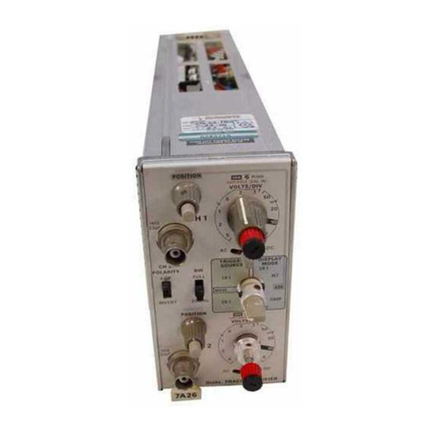 Tektronix 7A26 User manual