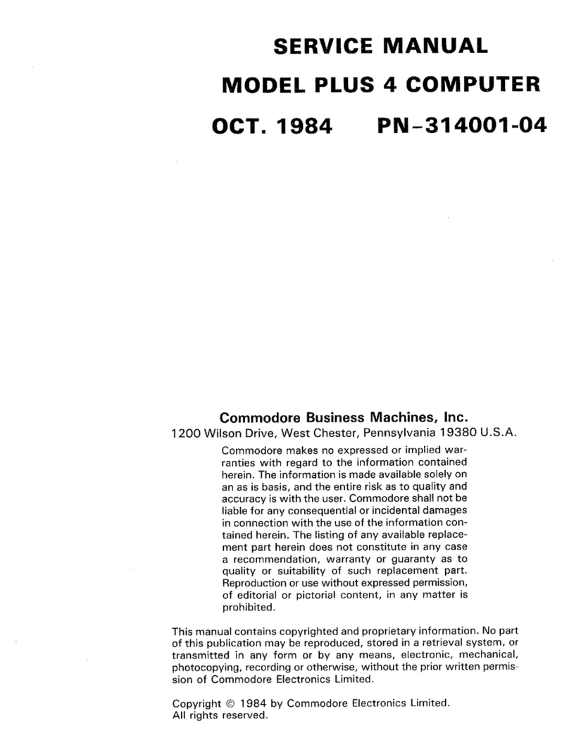 Commodore Plus 4 Service manual