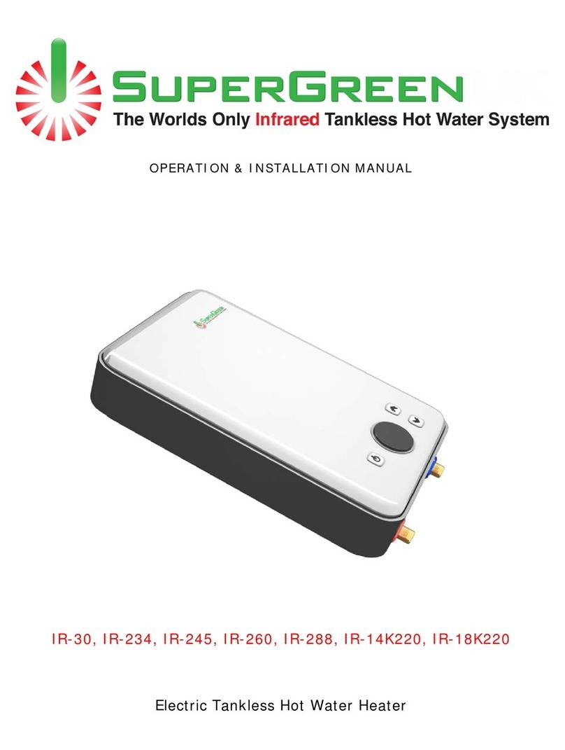 SuperGreen IR-30 Operation & installation manual SuperGreen IR-30 Operation & installation manual