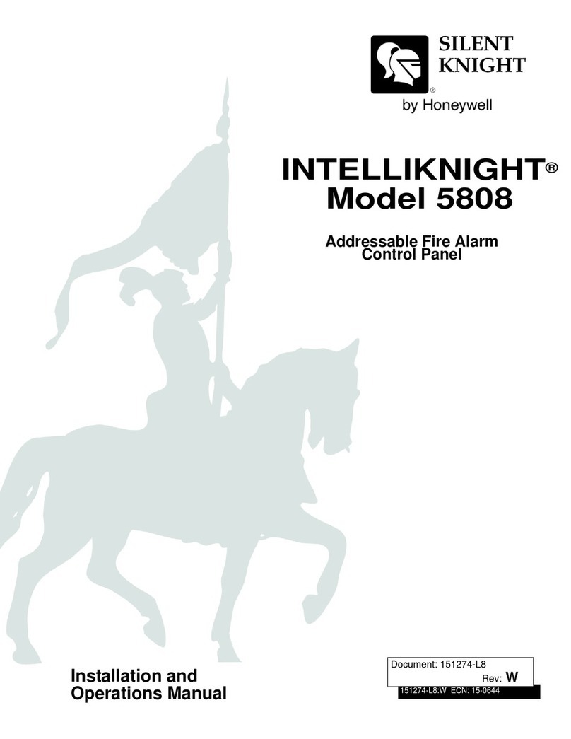 SILENT KNIGHT INTELLIKNIGHT 5808 User manual