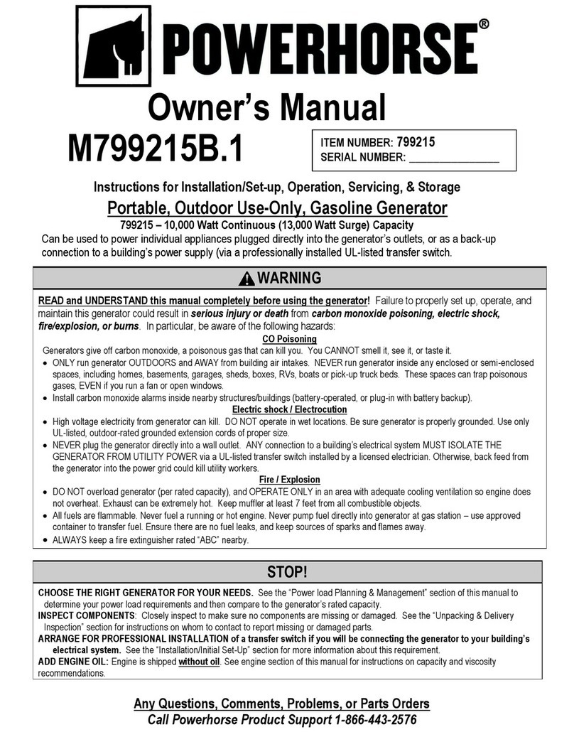 Powerhorse M799215B.1 User manual