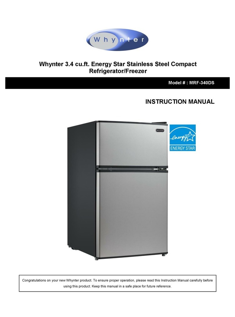 Whynter MRF-340DS instruction manual