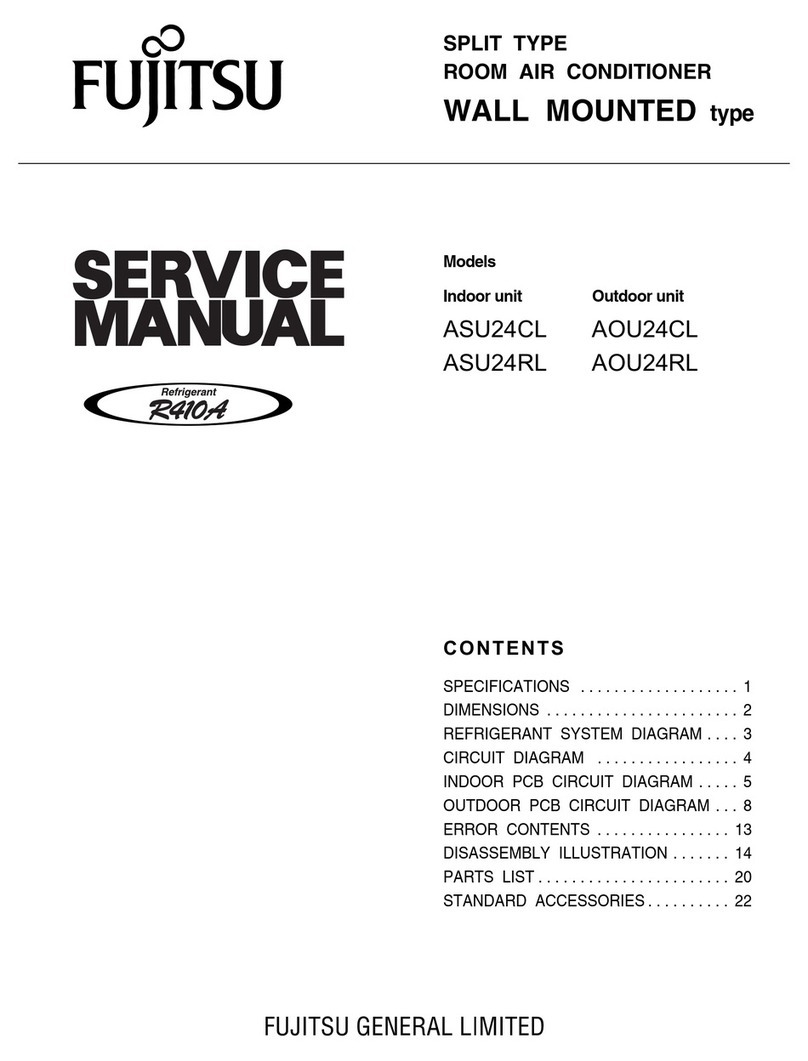 Fujitsu Inverter Halcyon ASU24CL User manual