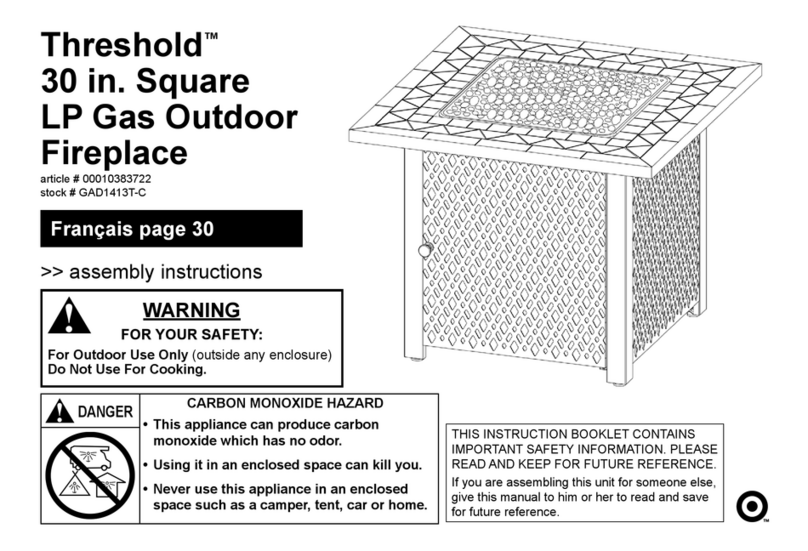 TRESHOLD GAD1413T-C Assembly instructions TRESHOLD GAD1413T-C Assembly instructions