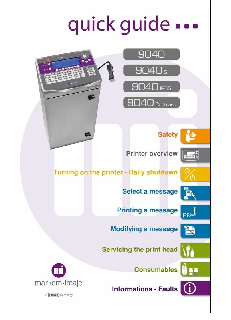 Markem Imaje 9040 contrast User manual