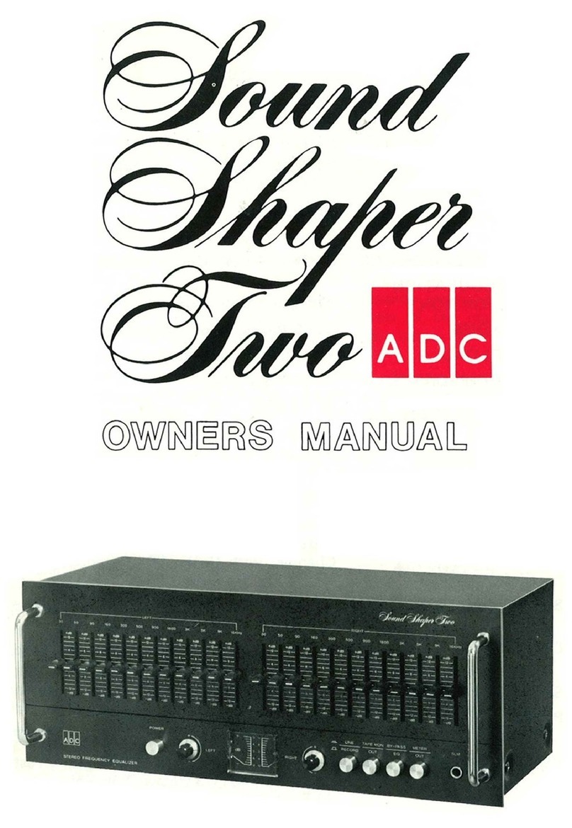 ADC Sound Shaper Two owner's manual