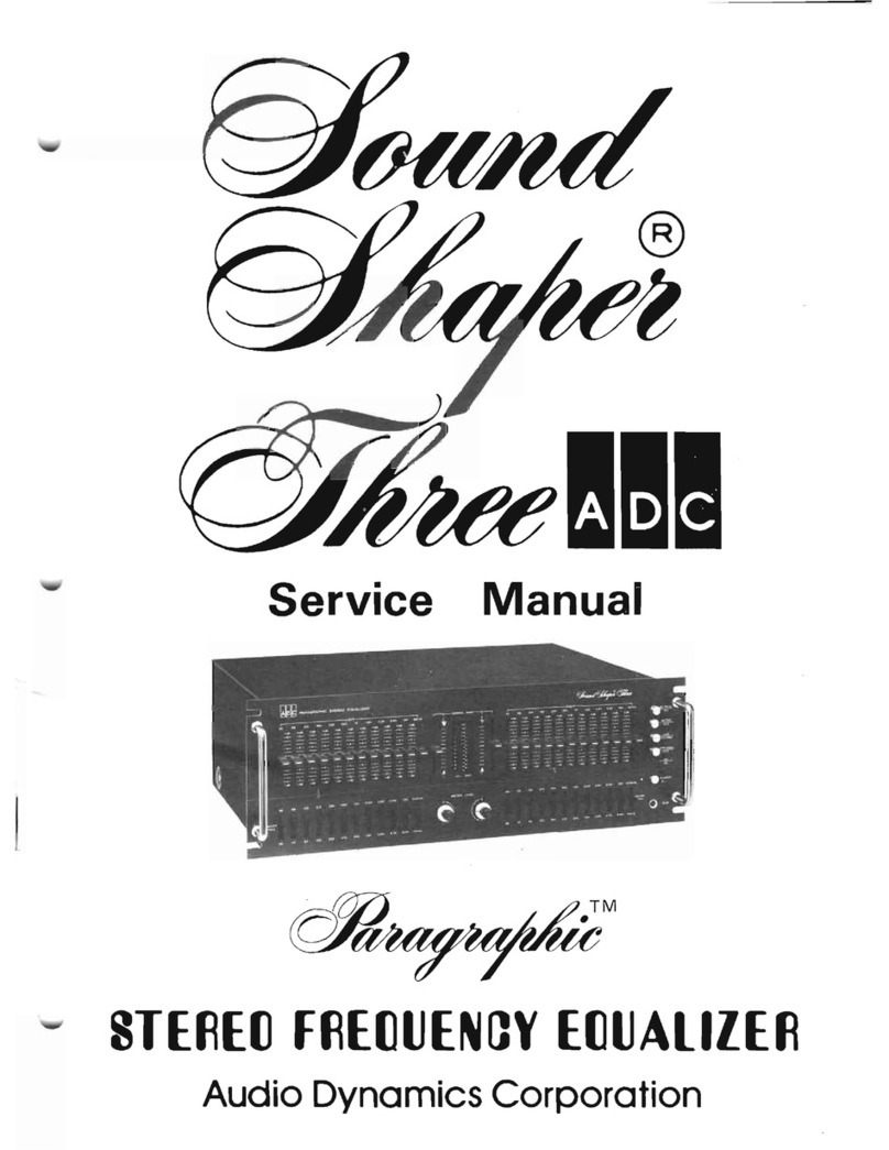 ADC Sound Shaper Three User manual
