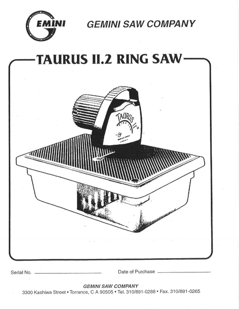 Gemini Saw Company Taurus II.2 user manual