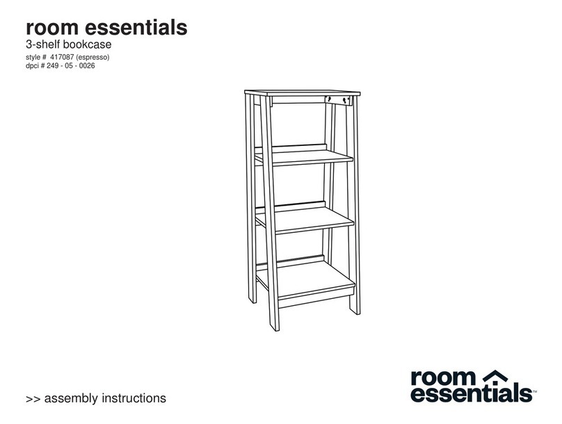 Room essentials 417087 Assembly instructions Room essentials 417087 Assembly instructions