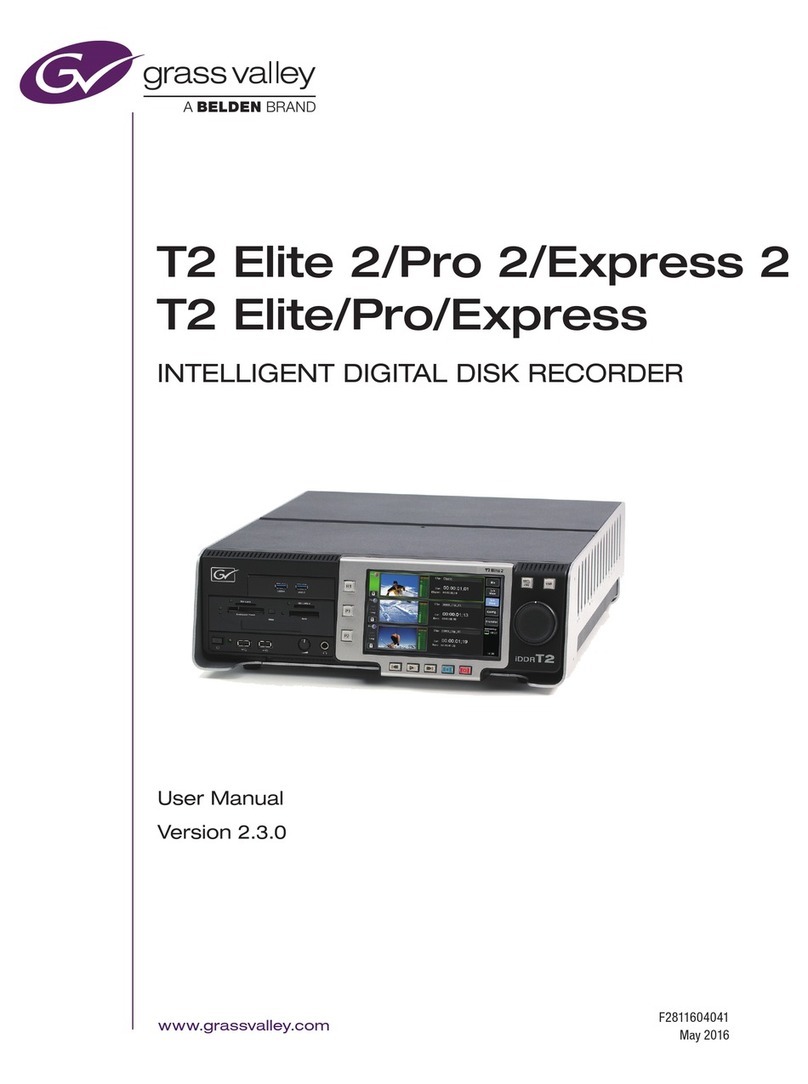GRASS VALLEY T2 Elite 2 user manual