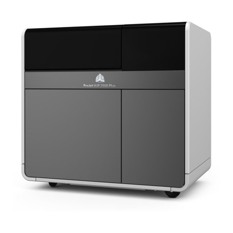 3D Systems projet mjp 2500 User manual