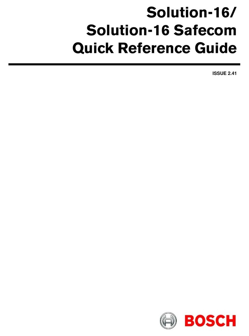 Bosch Solution-16 safecom User manual