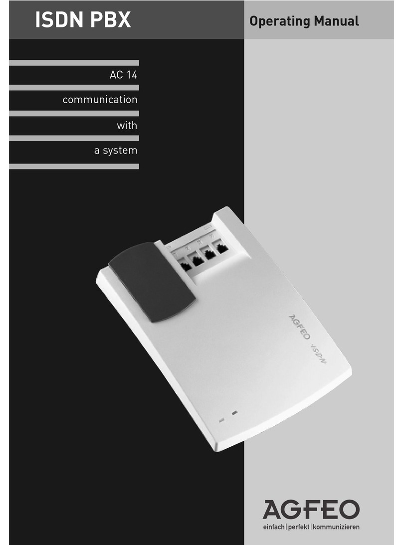 AGFEO AC 14 analog operating manual