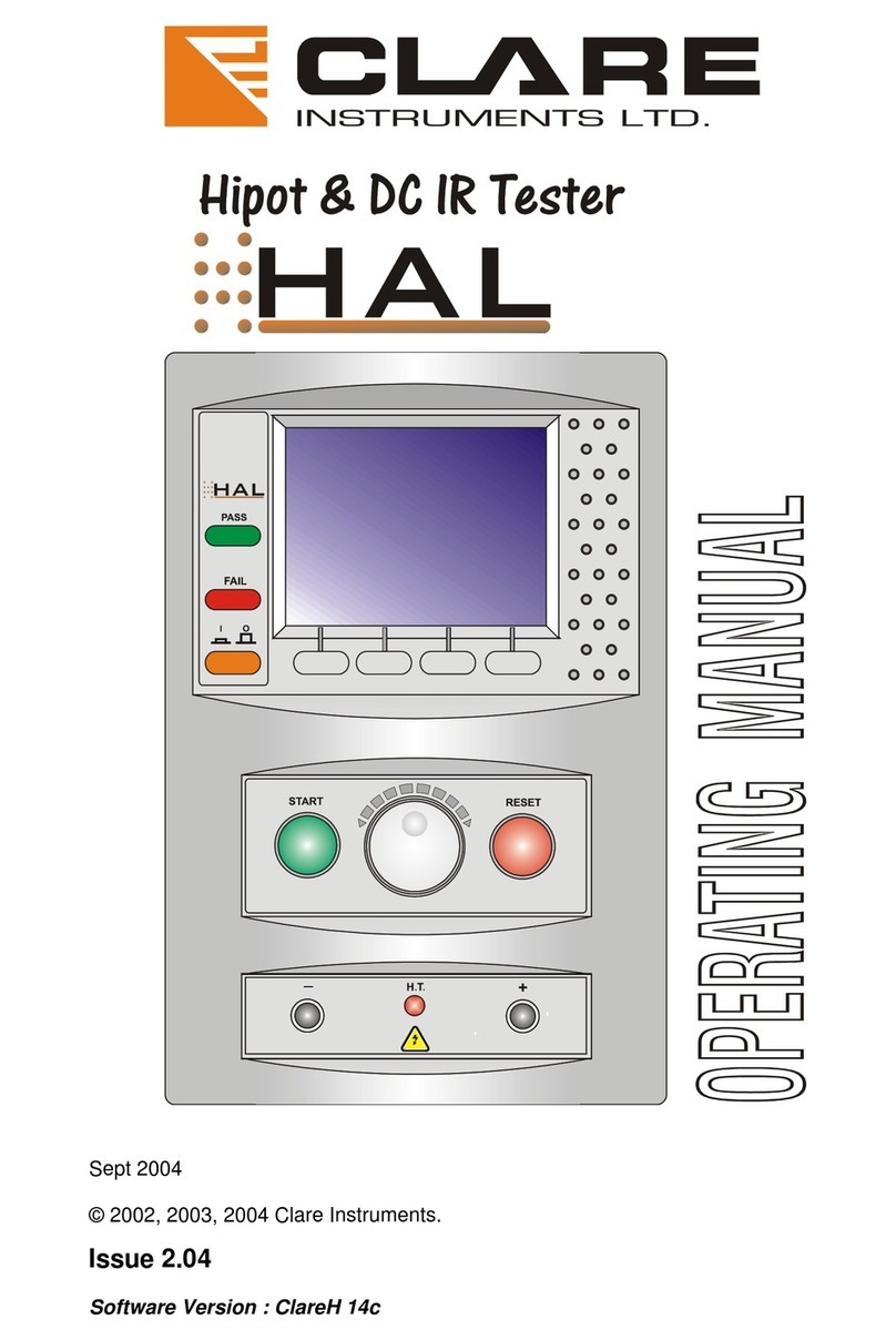 clare HAL101 operating manual