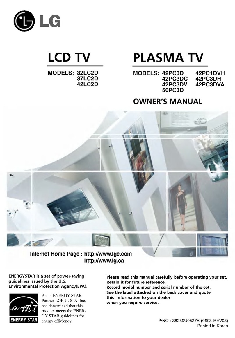 LG 32LC2D Series User manual