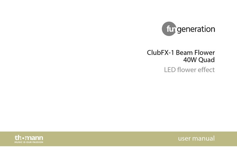 Fun Generation ClubFX-1 Beam Flower40W Quad user manual