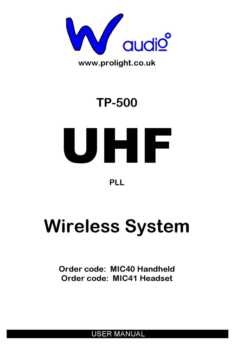 Waudio MIC40 Handheld User manual