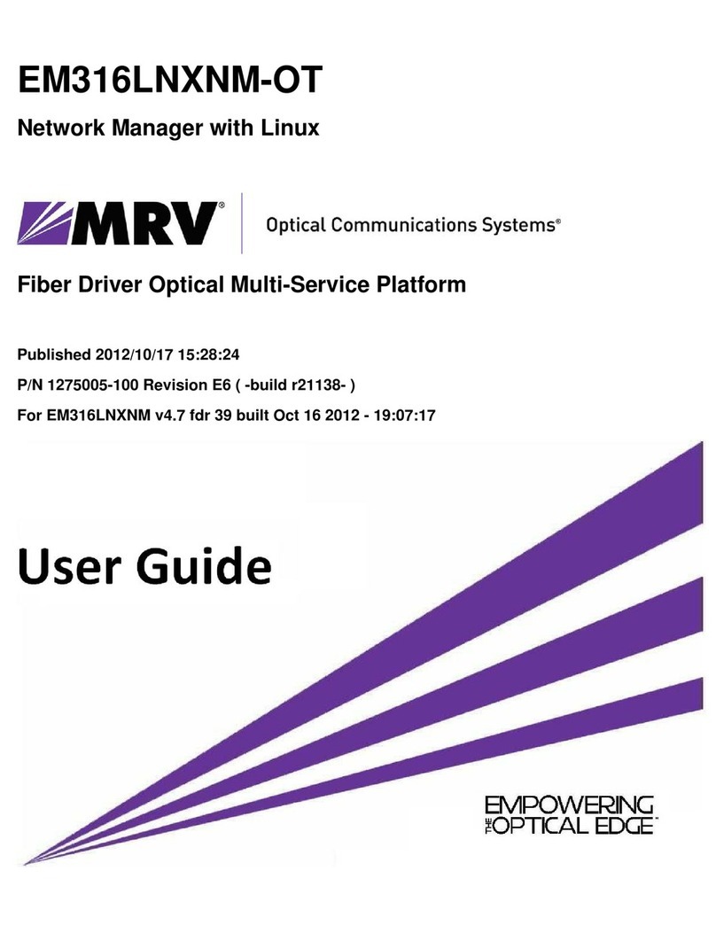 MRV Communications EM316LNXNM-OT user guide